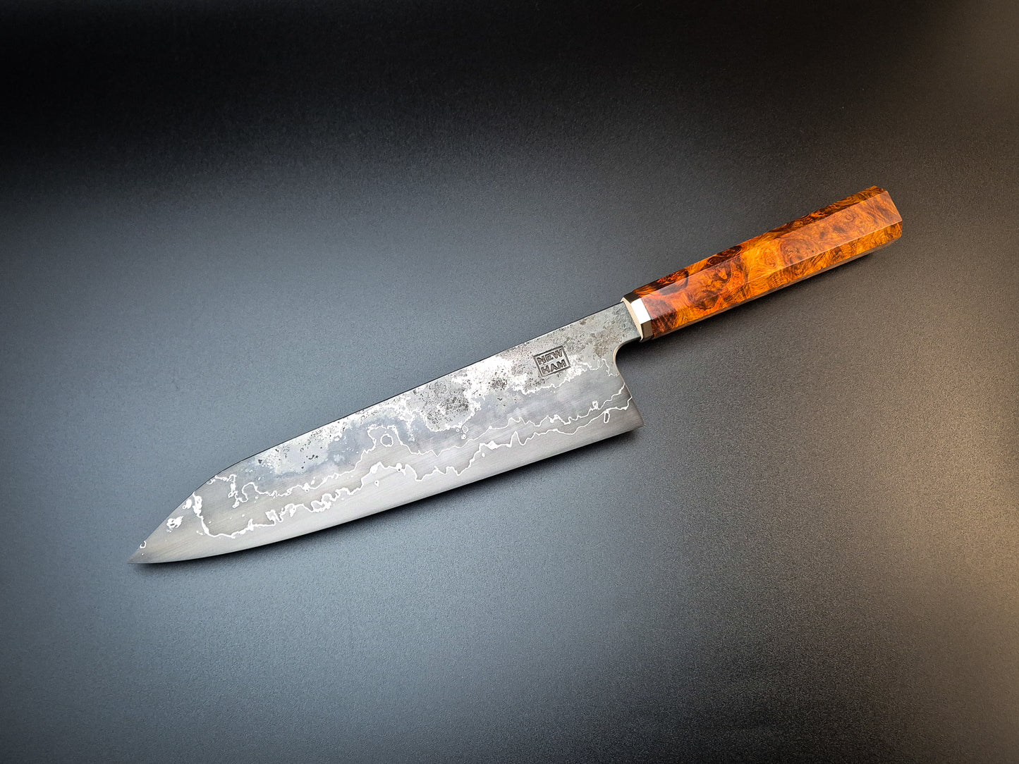 52100 Iron Multi-Clad Gyuto