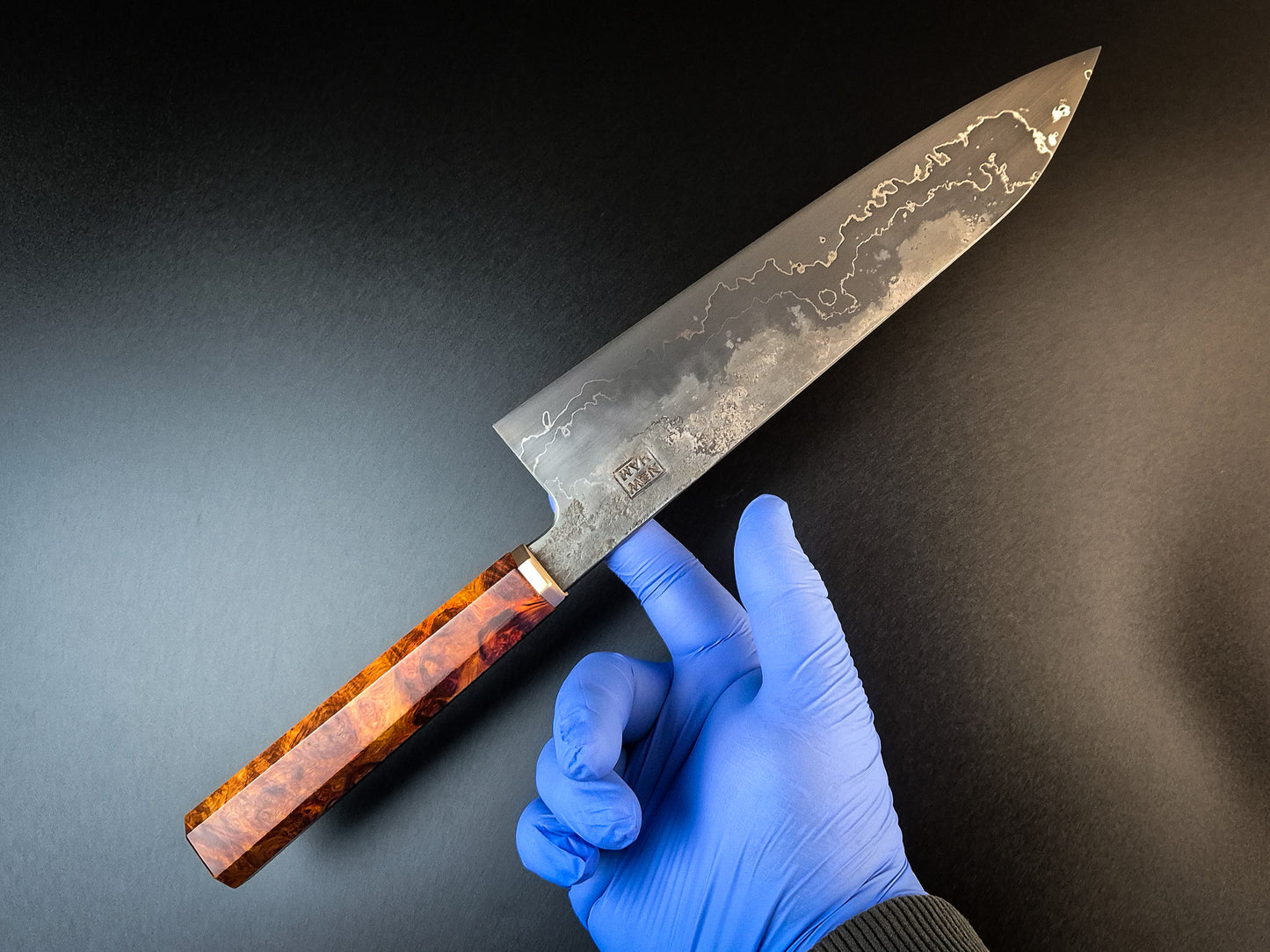 52100 Iron Multi-Clad Gyuto