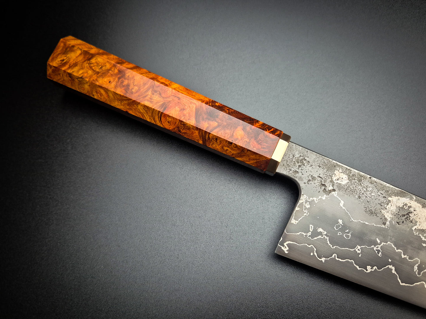52100 Iron Multi-Clad Gyuto