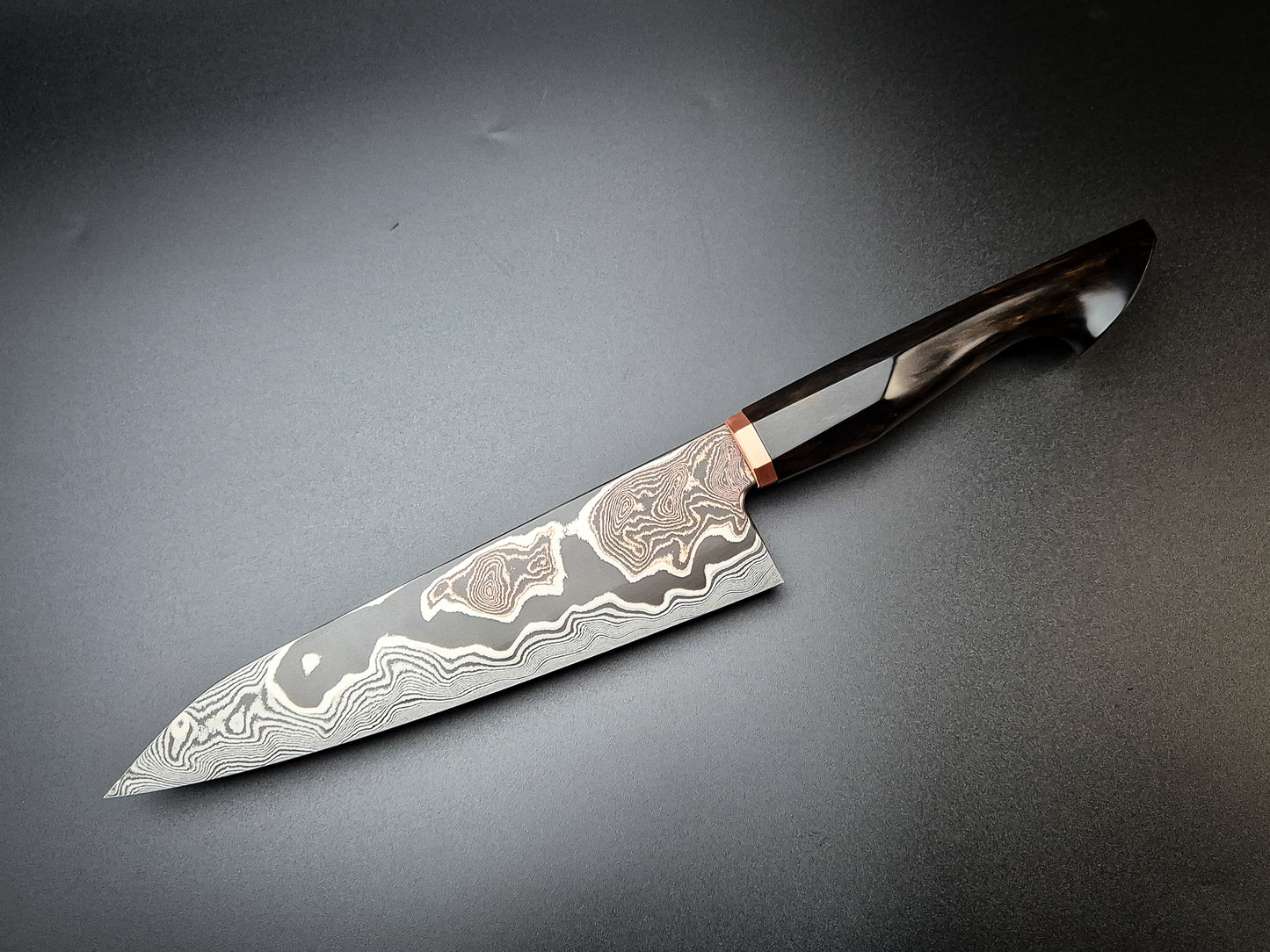 Copper Damascus Gyuto