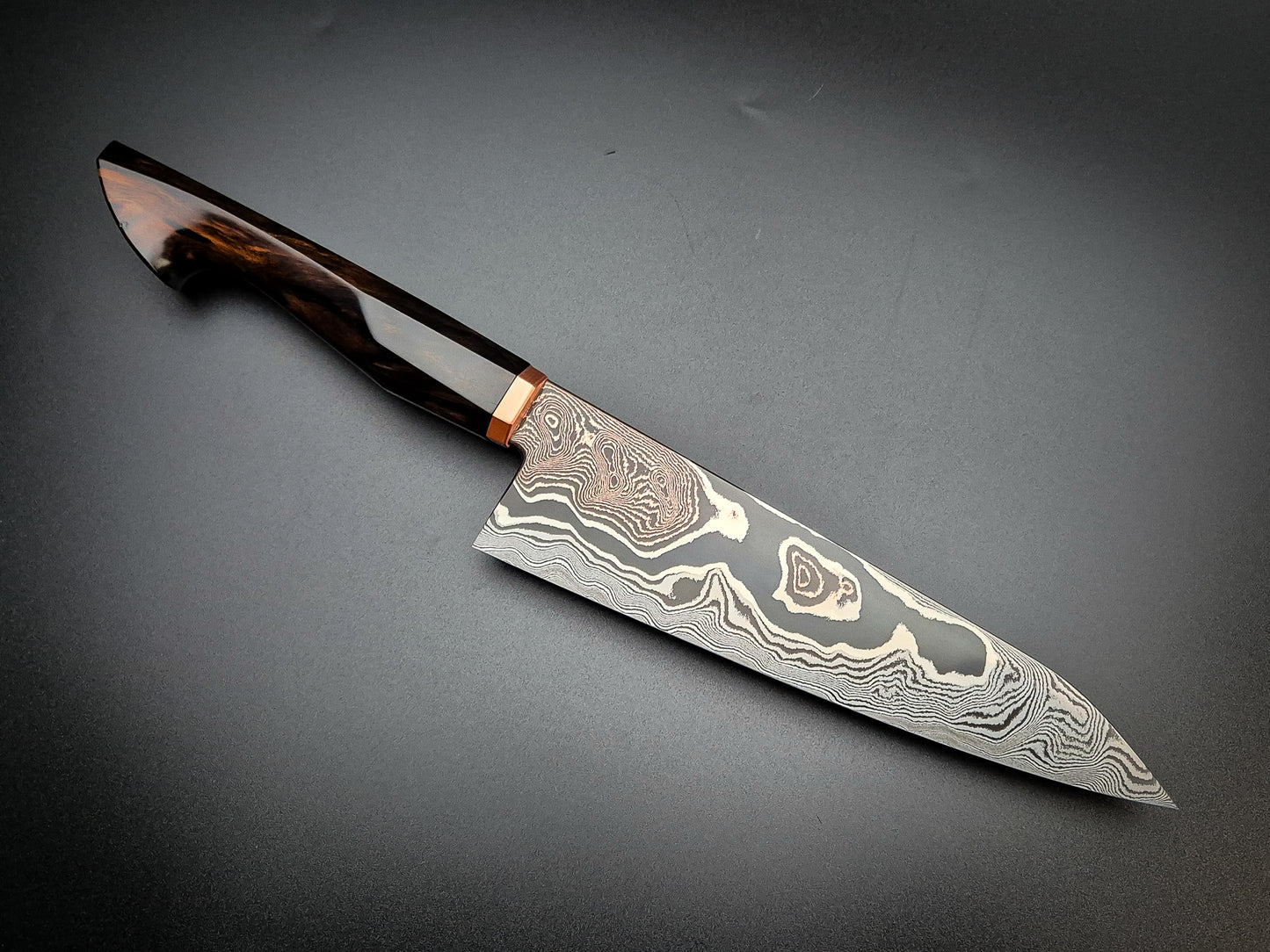 Copper Damascus Gyuto