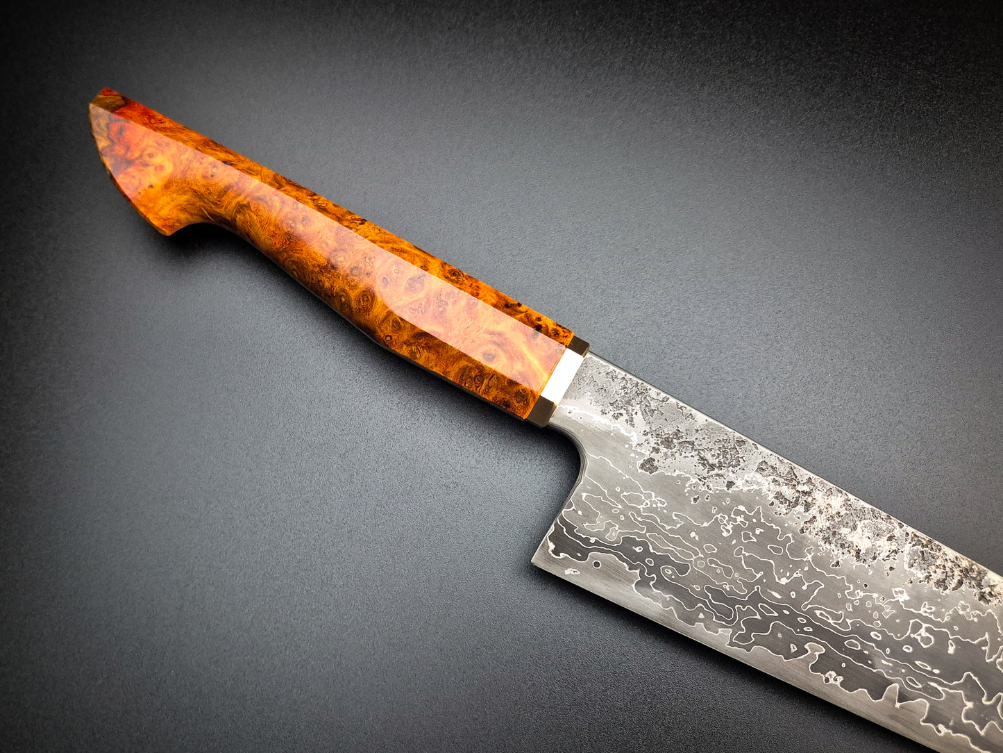 White 2 Iron Multi-clad Gyuto